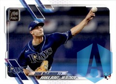2021 Topps Update Rookie Debut Shane McClanahan #US191 RC Tampa Bay Rays
